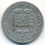 Западная Африка, 50 франков (1987 г.)