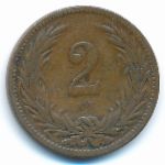 Венгрия, 2 филлера (1894&ndash;1909 г.)