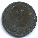 Венгрия, 2 филлера (1899 г.)