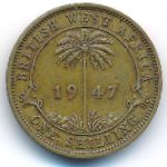 Британская Западная Африка, 1 шиллинг (1947 г.)