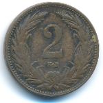 Венгрия, 2 филлера (1908 г.)