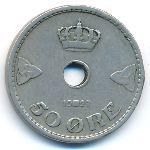 Норвегия, 50 эре (1927 г.)