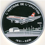 Chad, 1000 francs, 2002