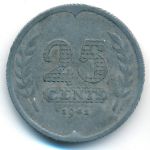 Нидерланды, 25 центов (1941 г.)