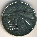Норвегия, 20 крон (2000 г.)