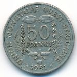 Западная Африка, 50 франков (1981 г.)