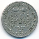 Западная Африка, 50 франков (1975 г.)