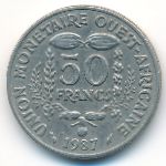 Западная Африка, 50 франков (1987 г.)