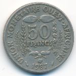 Западная Африка, 50 франков (1987 г.)