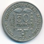 Западная Африка, 50 франков (1972 г.)