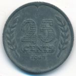 Нидерланды, 25 центов (1943 г.)