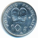 Французская Полинезия, 10 франков (1984–2000 г.)