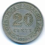Малайя, 20 центов (1950 г.)