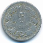 Luxemburg, 5 centimes, 1901