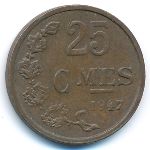 Luxemburg, 25 centimes, 1947