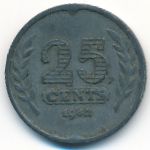 Нидерланды, 25 центов (1942 г.)