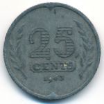 Нидерланды, 25 центов (1943 г.)