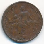 France, 5 centimes, 1917