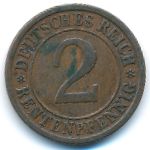 Веймарская республика, 2 рентенпфеннига (1924 г.)