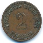 Германия, 2 пфеннига (1905&ndash;1914 г.)