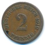 Германия, 2 пфеннига (1910 г.)