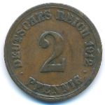 Германия, 2 пфеннига (1912 г.)