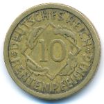 Веймарская республика, 10 рентенпфеннигов (1924 г.)