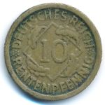 Веймарская республика, 10 рентенпфеннигов (1924 г.)