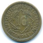 Веймарская республика, 10 рентенпфеннигов (1924 г.)