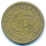 Веймарская республика, 10 рентенпфеннигов (1924 г.)