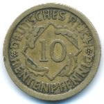 Веймарская республика, 10 рентенпфеннигов (1924 г.)