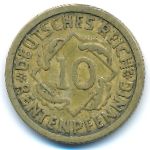 Веймарская республика, 10 рентенпфеннигов (1924 г.)