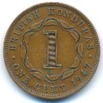 British Honduras, 1 cent, 1947