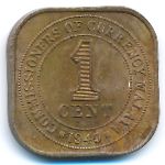 Малайя, 1 цент (1945 г.)