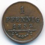 Saxe-Meiningen, 1 pfennig, 1832–1835