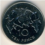 Saint Helena Island and Ascension, 10 pence, 1984