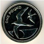 Saint Helena Island and Ascension, 1 pound, 1984