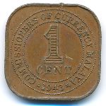 Малайя, 1 цент (1943 г.)