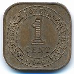Малайя, 1 цент (1945 г.)