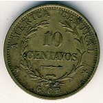 Costa Rica, 10 centavos, 1917–1919