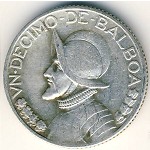 Panama, 1/10 balboa, 1930–1947