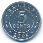 Белиз, 5 центов (1980–2009 г.)