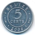 Белиз, 5 центов (1980–2009 г.)