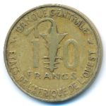 Западная Африка, 10 франков (1967 г.)