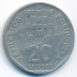 Portugal, 20 escudos, 1987