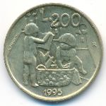 Сан-Марино, 200 лир (1995 г.)
