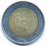 San Marino, 500 lire, 1986