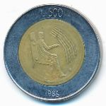 San Marino, 500 lire, 1986
