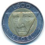 San Marino, 500 lire, 1996