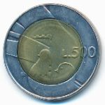 Сан-Марино, 500 лир (1990 г.)